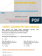 Barisan Geometri - Tak Hingga