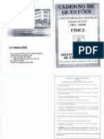 Prova de Física Do Vestibular Do IME de 1995/1996 (Original em Branco)