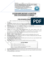 Engineering School - Cet-Eps-Mem Internship Report Guide