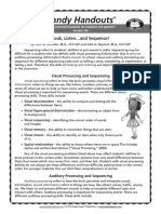 Handy Handouts: Look, Listen and Sequence!