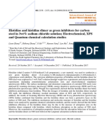 Histidine and Histidine Dimer As Green Inhibitors For Carbon