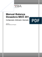 Manual Balanca Dosadora MDX 201