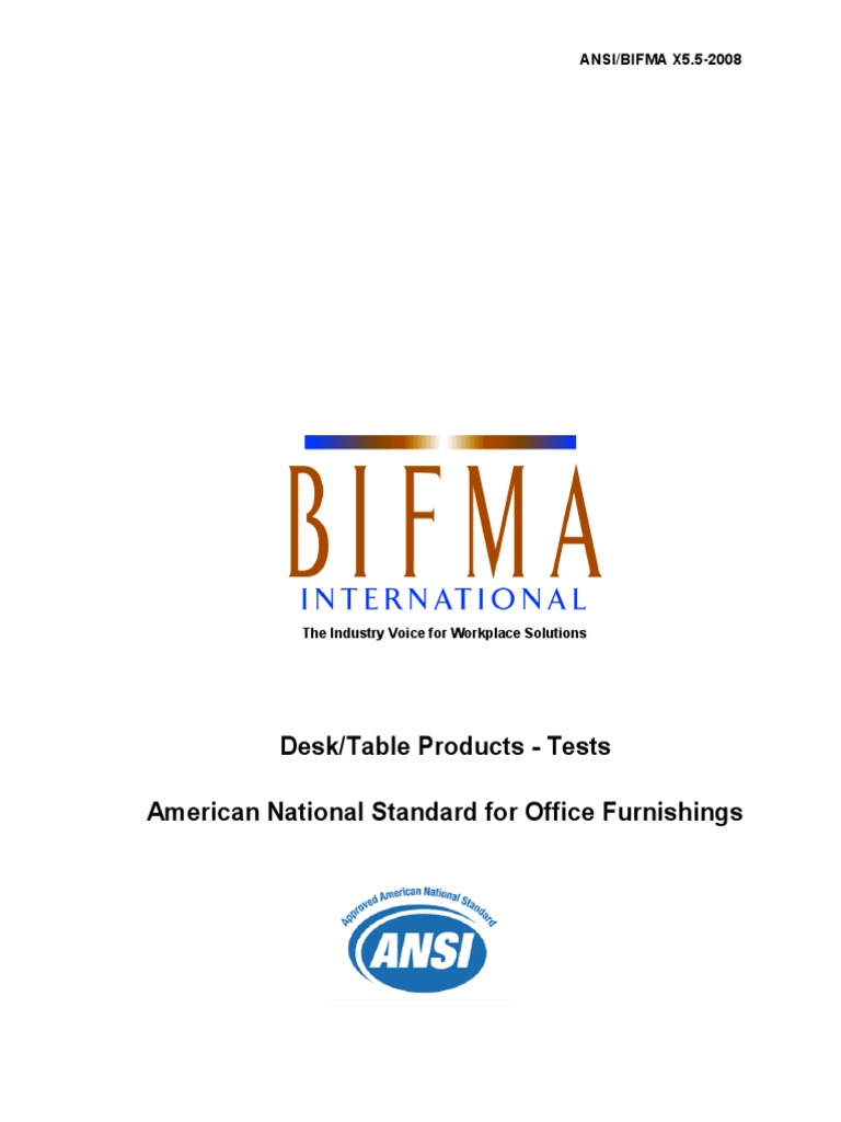 Bifma X5 52008 PDF Door Desk