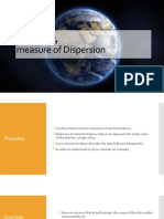 Lesson# 4 Measure of Dispersion: Department of Statistics FC College University, Lahore