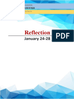 Refelction Jan 24-28
