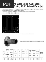 Flange - Long Weld Neck, ANSI Class 600, ASME B16.5, 1 - 16 - Raised Face (In)