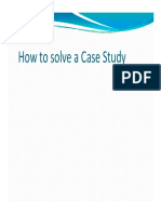 How To Solve A Case Study