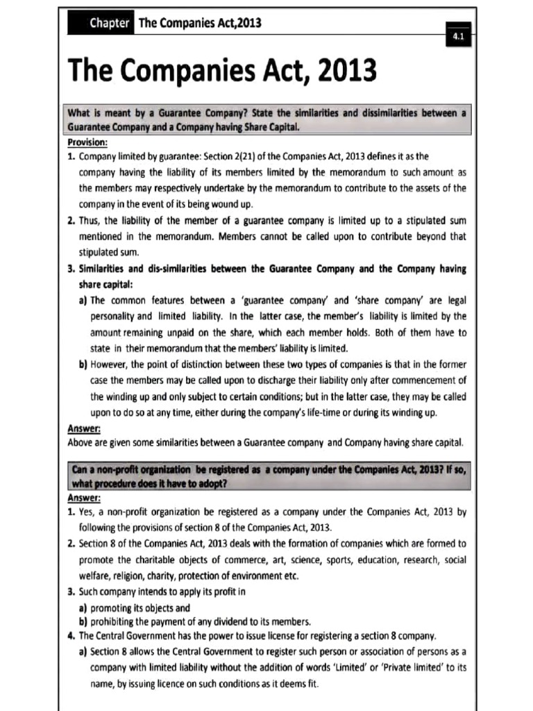 Who Owns A Company Limited By Guarantee