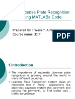 Car License Plate Recognition Using MATLABs Code 