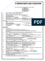 Principles of Inheritance and Variation