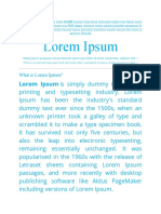 Lorem Ipsum: Lorem Ipsum Is Simply Dummy Text of The