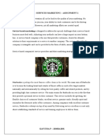 Bmt6154 - Services Marketing - Assignment 1: Starbucks Is Perhaps The Most Famous Coffee Chain in The World
