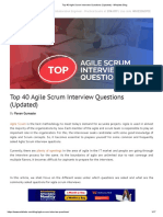 Top 40 Agile Scrum Interview Questions
