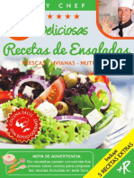 45 DELICIOSAS RECETAS DE ENSALADAS  FRESCAS  LIVIANAS  NUTRITIVAS Colección Cooky Chef nº 2 Spanish Edition_nodrm