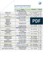 DP1 Midterm 1 Progress Test Timetable - Nov. 22-26, 2021