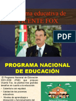 Reforma Educativa de Vicente Fox