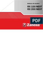 Zanella RX 150-200 NEXT Manual Usuario