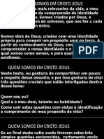 Quem Somos em Cristo Jesus