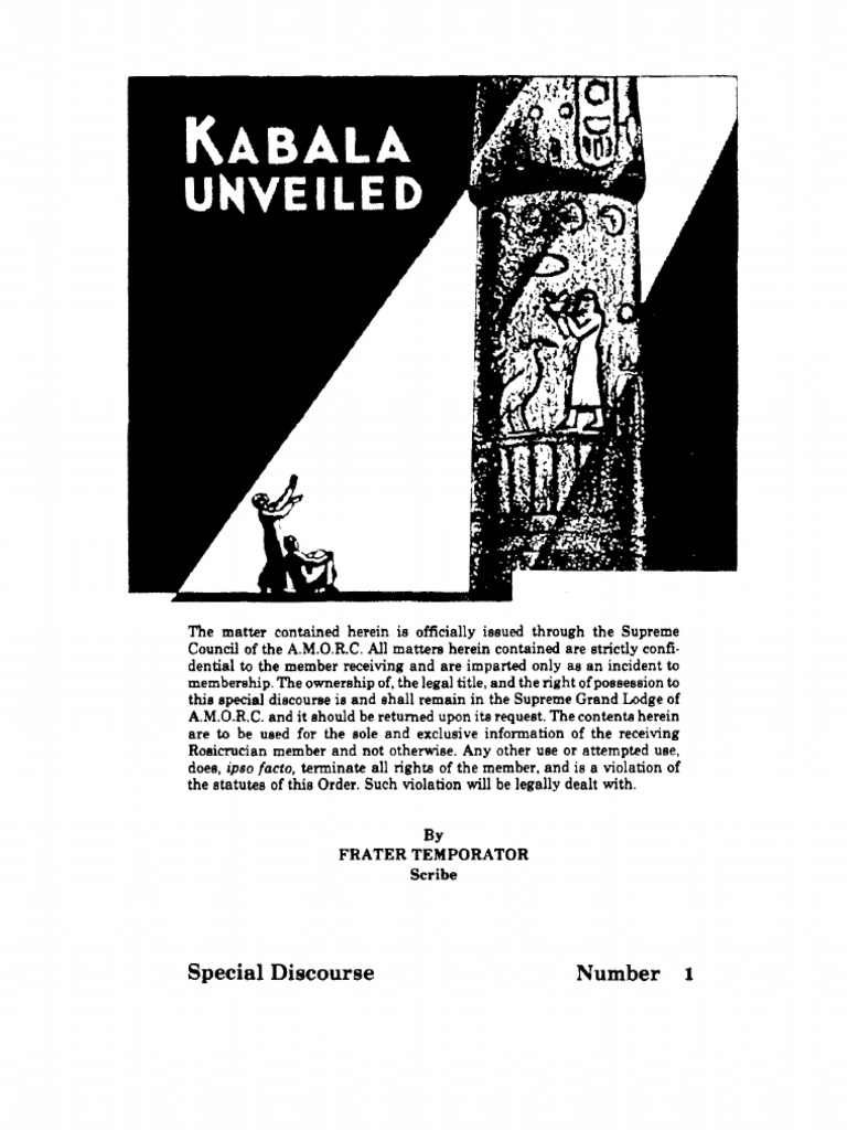 Kabala Unveiled by Frater Temporator (1978) | PDF | Kabbalah | Zohar