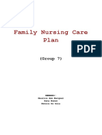 Family Nursing Care Plan: (Group 7)