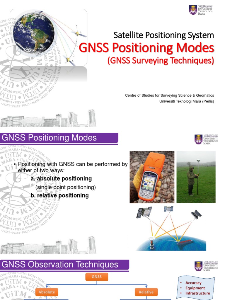 GNSS Positioning Techniques Overview | PDF | Wireless | Navigation