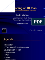 Developing An IR Plan