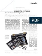 From Switchgear To Systems: User Interfaces and Switching Devices