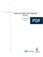Housing Need and Demand Study: Document Template