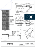 Space Frame: Section of Typical Module Section at Periphery