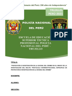 Protección e investigación escena crimen