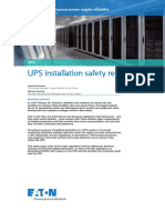 Ups Installation Safety Requirements White Paper