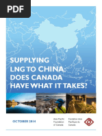 Supplying LNG To: Does Canada Have What It Takes?: China