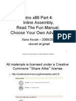 Intro x86 Part 4: Inline Assembly, Read The Fun Manual, Choose Your Own Adventure