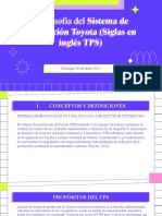 La Filosofía Del Sistema de Producción Toyota (Siglas en Inglés TPS)