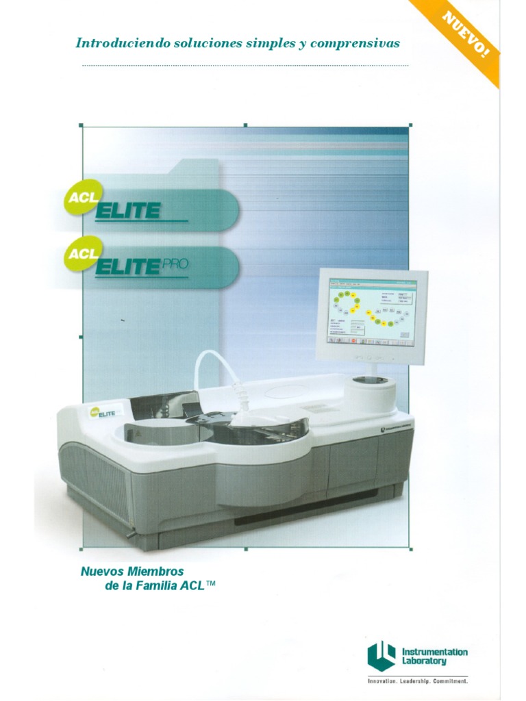 Folleto Acl Elite Pro | PDF | Coagulación | Proteínas de la sangre