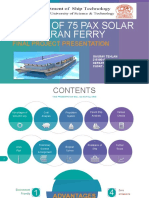 Design of 75 Pax Solar Catamaran Ferry Final Project Presentation