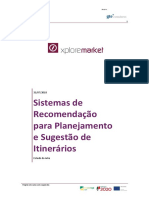 L1-Sistemas de Recomendação para Planejamento e Sugestão de Itinerários - Estado Da Arte