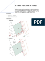 REPORTE DE CAMPO-UBICACIÓN DE POSTES I y II ETAPA