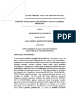 Instancia Fiscalia Proposicion de Diligencia