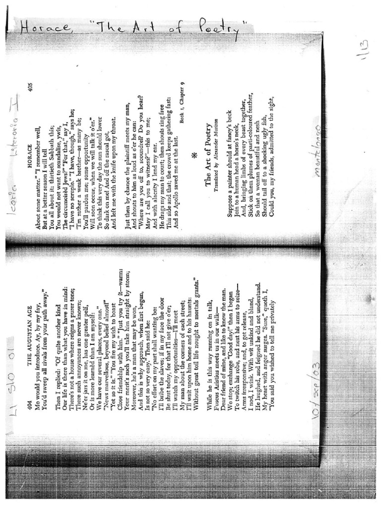Horace, The Art of Poetry PDF