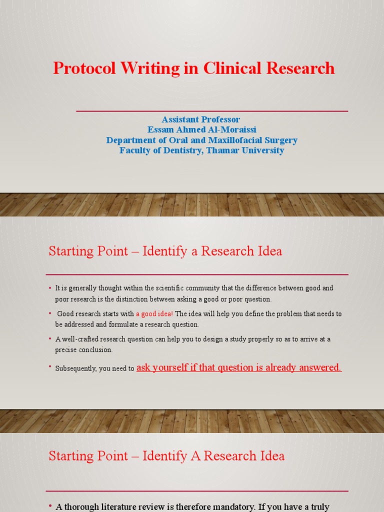 Guide to Protocol Writing in Research | PDF | Hypothesis | Randomized ...
