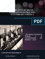 Exposición - El Sujeto Humano en La Administración Una Mirada Crítica