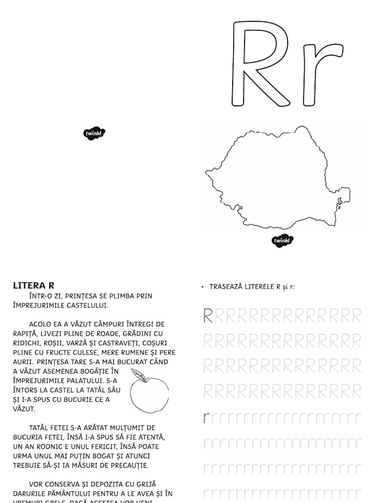 Invatam Litera R R - Brosura Cu Activitati | PDF | Classics