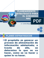 Sesion 13 Planeamiento Estrategico para El Gobierno Nacional