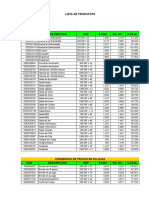 Lista de Precios Colina Medellin