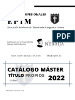 Catálogo Máster Título Propio 2022 Nebrija