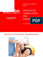 Servicio de Fisioterapia Por Especialidad