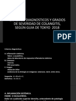 Criterios Diagnosticos y Grados de Severidad de Colangitis