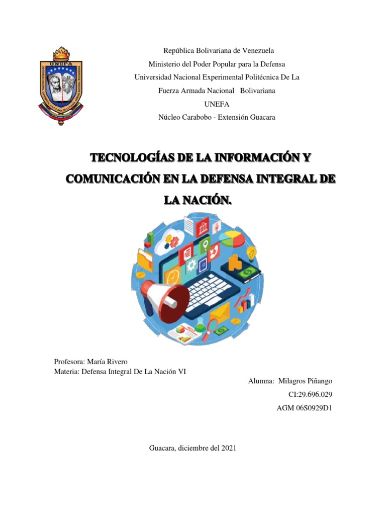 TIC en la Defensa Integral de Venezuela | PDF | Software libre ...