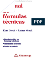 Manual de Fórmulas Técnicas - Kurt Gieck, Reiner Gieck - 1ra Edición